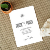 Deko Palm ・ Minimalistisch Boho Chic ・ Zielort Einladung