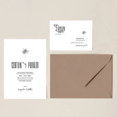 Deko Palm ・ Minimalistisch Boho Chic ・ Zielort Einladung