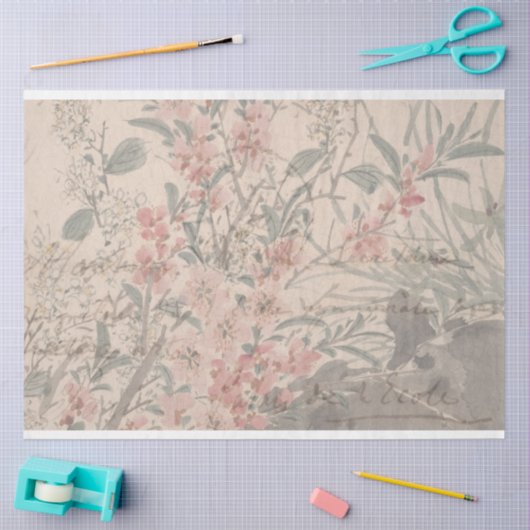 Deko-Papier für Blumenzettel Seidenpapier (Basteln)