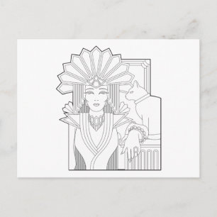 Deko Priestess Postkarte