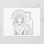 Deko Priestess Postkarte (Vorderseite)