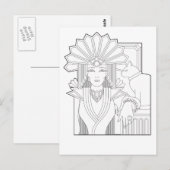 Deko Priestess Postkarte (Vorne/Hinten)