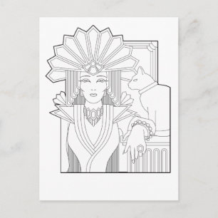 Deko Priestess Postkarte