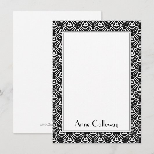 Deko Print Mitteilungskarte (Vorne/Hinten)