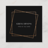 Deko Quadratische Visitenkarte (Vorderseite)