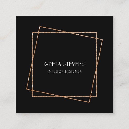 Deko Quadratische Visitenkarte (Vorderseite)