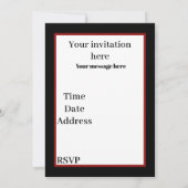 Deko Retro Weihnachtsfrau Einladung (Rückseite)