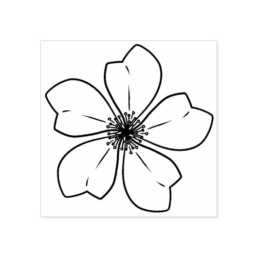 Deko Sakura Blume Gummistempel (Prägung)