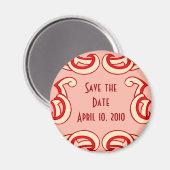 Deko Save the Date Magnet (Vorderseite/Rückseite)