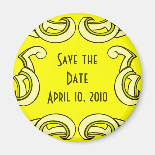 Deko Save the Date Magnet (Vorne)