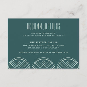 Deko Scallops Hochzeitskarte - Grün Begleitkarte