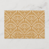 Deko Scallops Wedding Accommodation Card - Tan Begleitkarte (Rückseite)