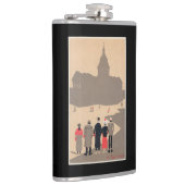 Deko SceneParis, Frankreich Le Pantheon Art Flachmann (Rechts)