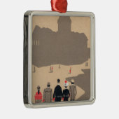 Deko SceneParis, Frankreich Le Pantheon Art Silbernes Ornament (Rechts)