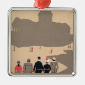 Deko SceneParis, Frankreich Le Pantheon Art Silbernes Ornament (Vorne)