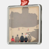 Deko SceneParis, Frankreich Le Pantheon Art Silbernes Ornament (Links)