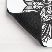 Deko-schwarzes Quadrat inspiriert Mousepad (Ecke)