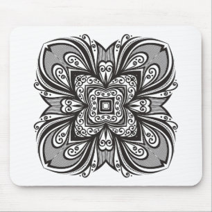 Deko-schwarzes Quadrat inspiriert Mousepad
