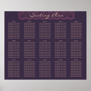 Deko-Sitzkarte mit elegantem Design Poster