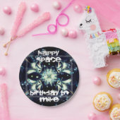 Deko Star Space & Ihr Text Pappteller (Party)