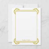 Deko tan Rahmen Hochzeit Brauch Dankeschön Mitteilungskarte (Vorderseite)