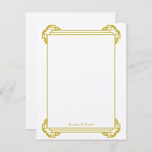 Deko tan Rahmen Hochzeit Brauch Dankeschön Mitteilungskarte (Vorne/Hinten)