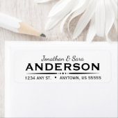 Deko Textunterteilung mit Rücksendeadresse für Skr (Insitu)