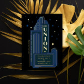 Deko Theater Sign Vintage Hochzeit Folieneinladung