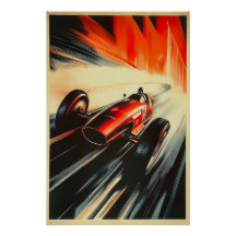 Deko Velocity - Art Deco Racing Poster