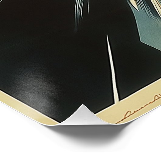 Deko Velocity - Art Deco Racing Poster (Ecke)