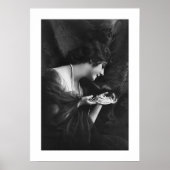 Deko verzierte Perlen aus Schwarz und Weiß (Vorne)