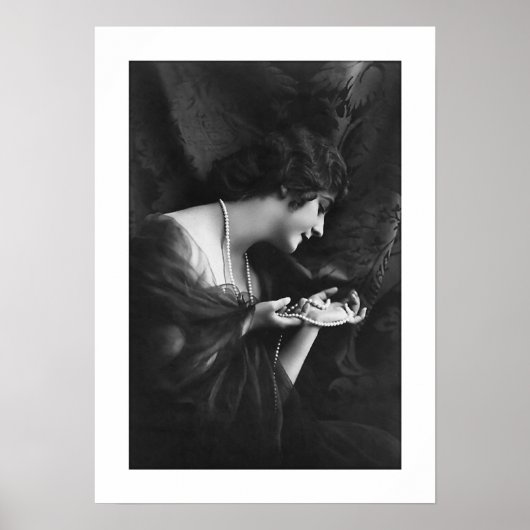 Deko verzierte Perlen aus Schwarz und Weiß (Vorne)