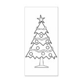 Deko Weihnachtsbaumkunst Briefmarke Gummistempel (Prägung)