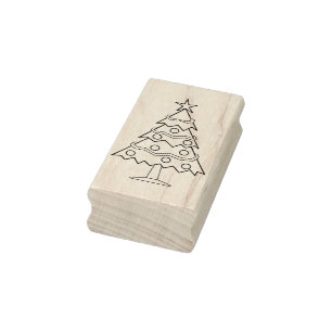 Deko Weihnachtsbaumkunst Briefmarke Gummistempel