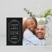 Deko-Weihnachtskarte aufdecken - Verspätung Folieneinladung (Stehend vorne)