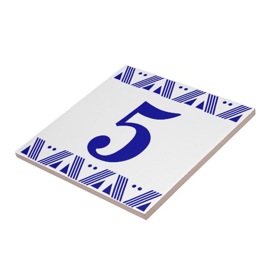 Deko-Zahl-Fliese Fliese (Seite)