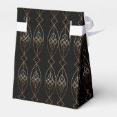 Deko-Zelt für Schwarz und Gold Geschenkschachtel (Rückseite)