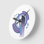 DekoBassoon Runde Wanduhr (Winkel)
