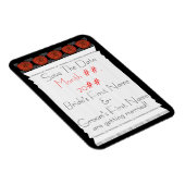 Dekodierte Rose (Datumsfenster speichern) Magnet (Rechte Seite)