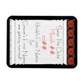 Dekodierte Rose (Datumsfenster speichern) Magnet (Horizontal)