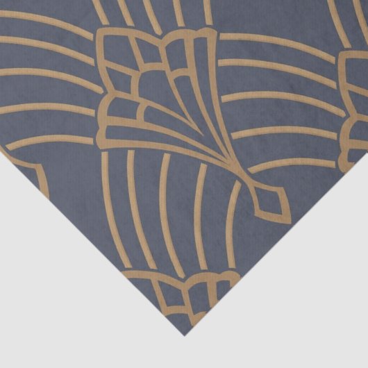 Dekodierung des Papierfachs - Art-Deco-Lüfterdesig Seidenpapier (Detail)