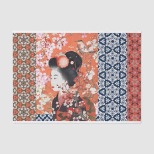 Dekodierung japanischen Stils Seidenpapier