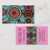 DekoFandango im Türkis und im Rosa Visitenkarte (Vorne/Hinten)
