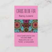 DekoFandango im Türkis und im Rosa Visitenkarte (Rückseite)