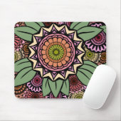 DekoFandango in der Orange und im Grün Mousepad (Mit Mouse)