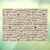 Dekofarben in der Cafeteria, modern Fensteraufkleber (Blatt 3)