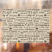 Dekofarben in der Cafeteria, modern Fensteraufkleber (Blatt 2)