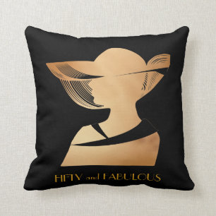 Dekogold fünfzig der eleganten Kunst u. Kissen