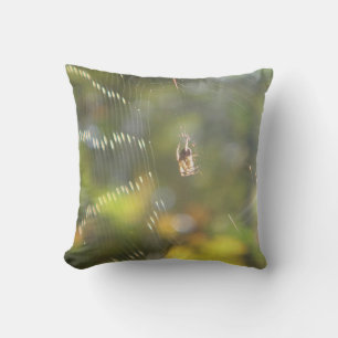 Dekokissen goldene Spinne
