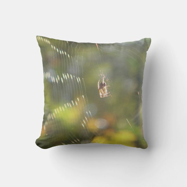 Dekokissen goldene Spinne (Vorderseite)